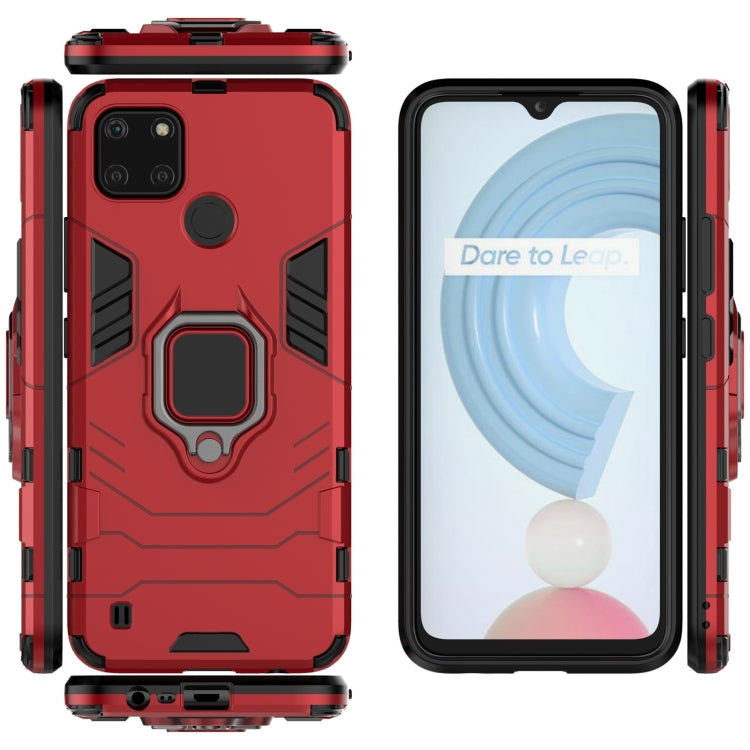 For OPPO Realme C21Y Shockproof PC + TPU Protective Case with Magnetic Ring Holder