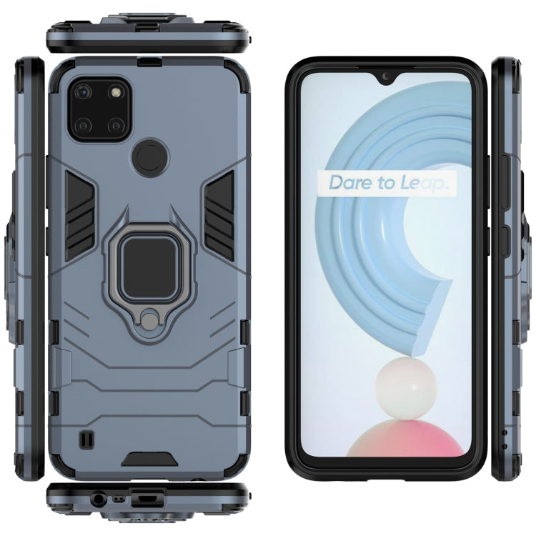 For OPPO Realme C21Y Shockproof PC + TPU Protective Case with Magnetic Ring Holder