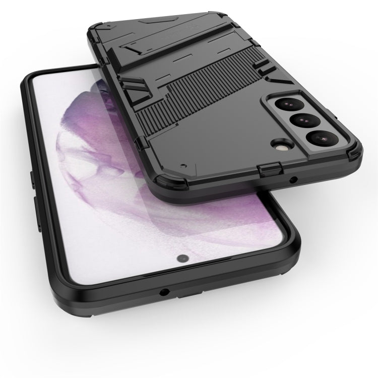 For Samsung Galaxy S22+ 5G Punk Armor 2 in 1 PC + TPU Shockproof Phone Case with Invisible Holder