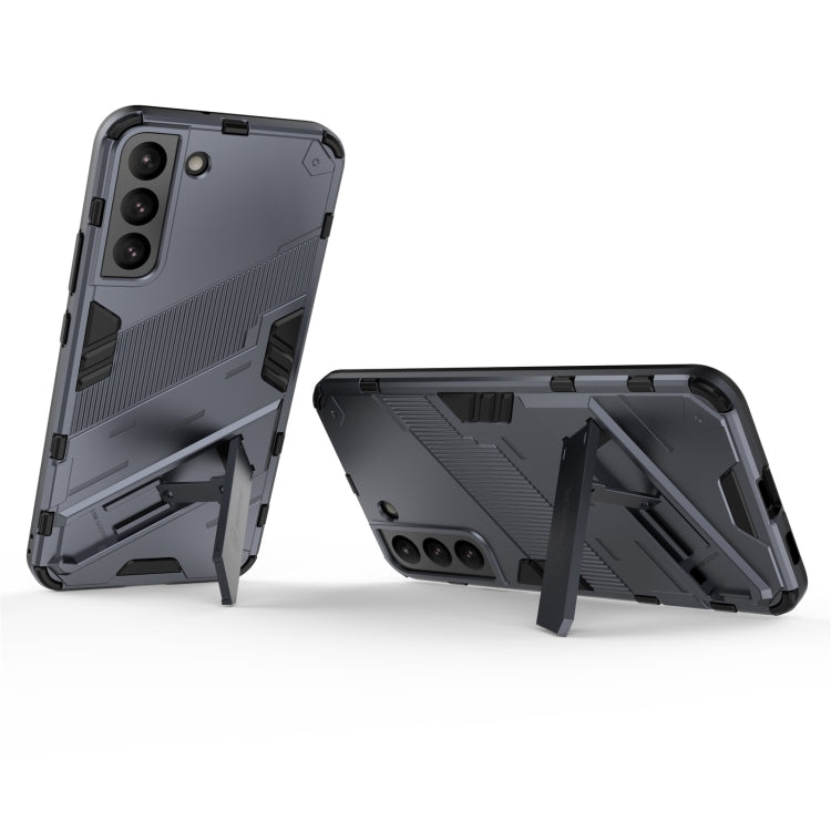 For Samsung Galaxy S22+ 5G Punk Armor 2 in 1 PC + TPU Shockproof Phone Case with Invisible Holder