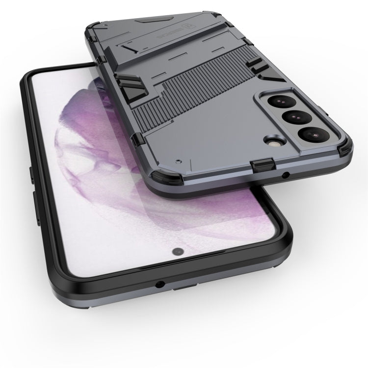 For Samsung Galaxy S22+ 5G Punk Armor 2 in 1 PC + TPU Shockproof Phone Case with Invisible Holder