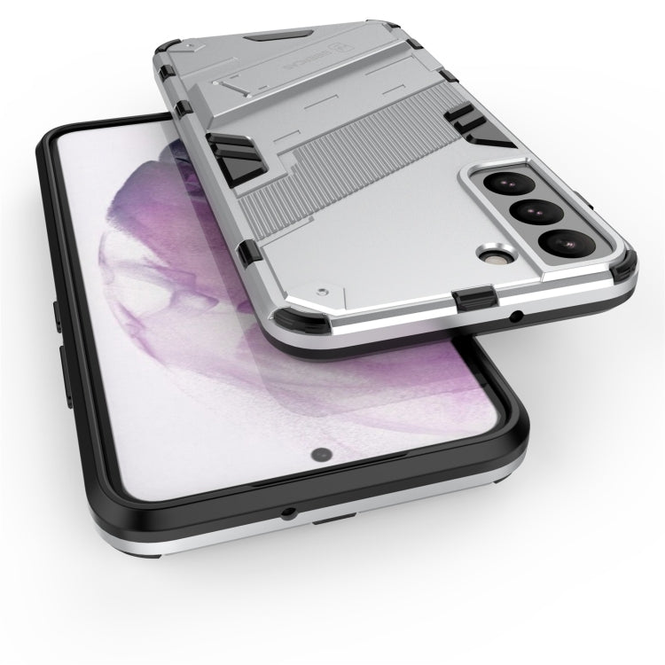 For Samsung Galaxy S22+ 5G Punk Armor 2 in 1 PC + TPU Shockproof Phone Case with Invisible Holder