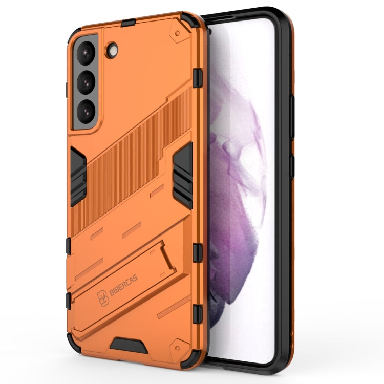 For Samsung Galaxy S22+ 5G Punk Armor 2 in 1 PC + TPU Shockproof Phone Case with Invisible Holder