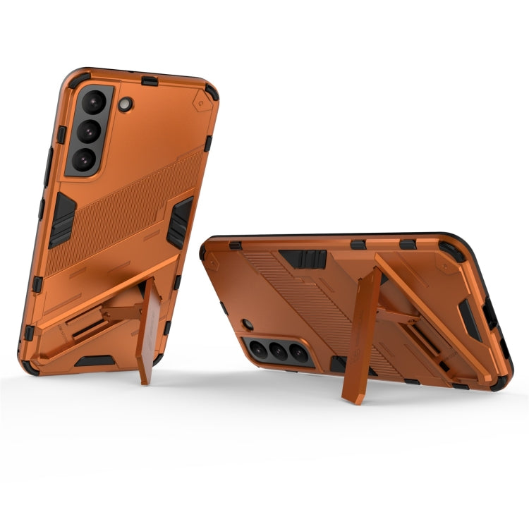 For Samsung Galaxy S22+ 5G Punk Armor 2 in 1 PC + TPU Shockproof Phone Case with Invisible Holder