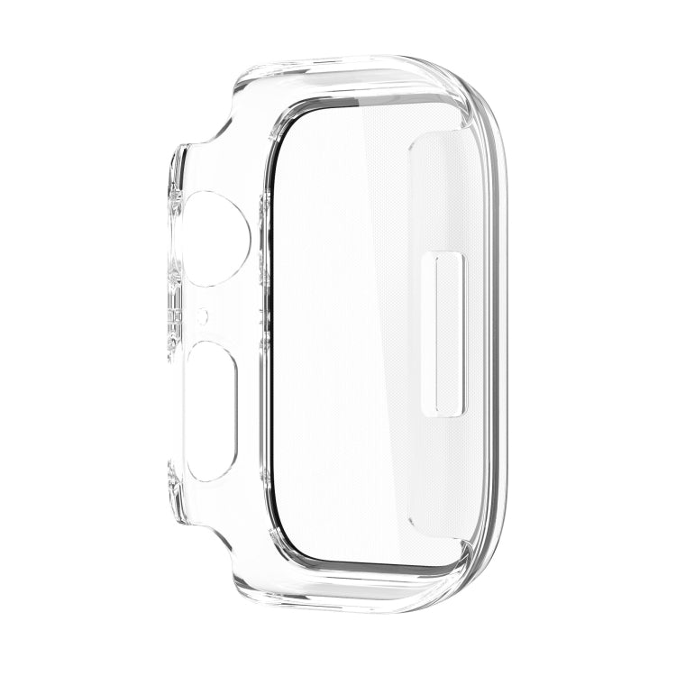 Electroplating Shockproof PC Protective Case with Tempered Glass Film For Apple Watch Series 9 / 8 / 7