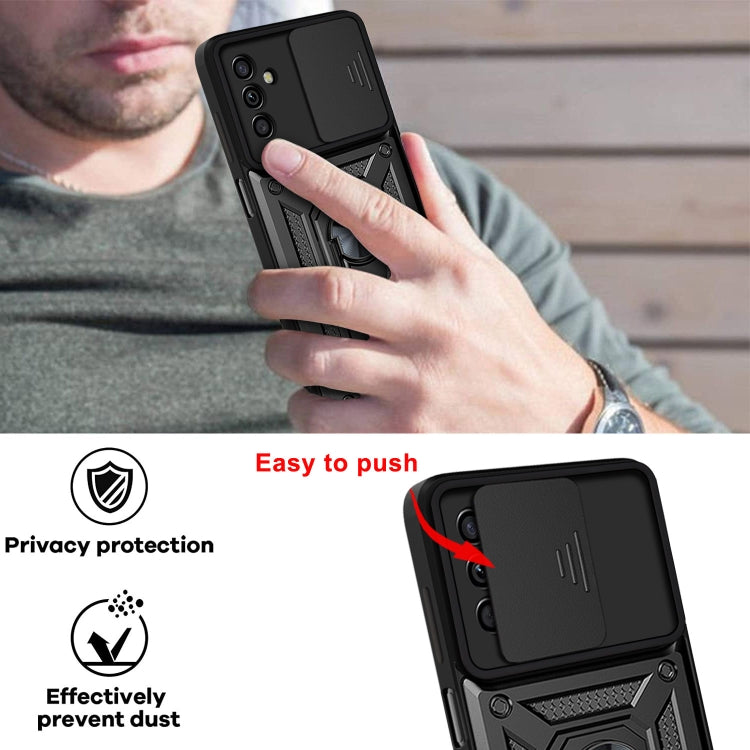 For Samsung Galaxy A13 5G Sliding Camera Cover Design TPU+PC Phone Protective Case