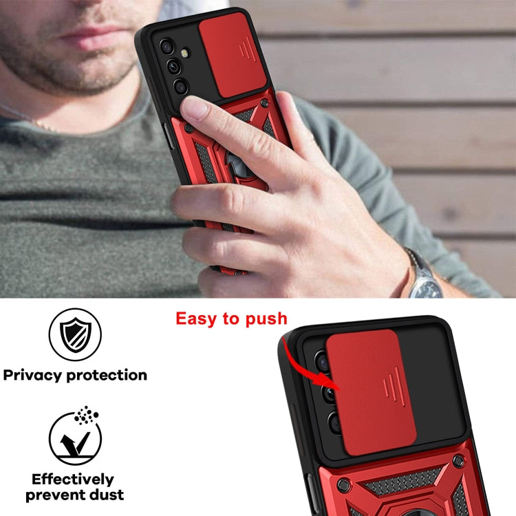 For Samsung Galaxy A13 5G Sliding Camera Cover Design TPU+PC Phone Protective Case