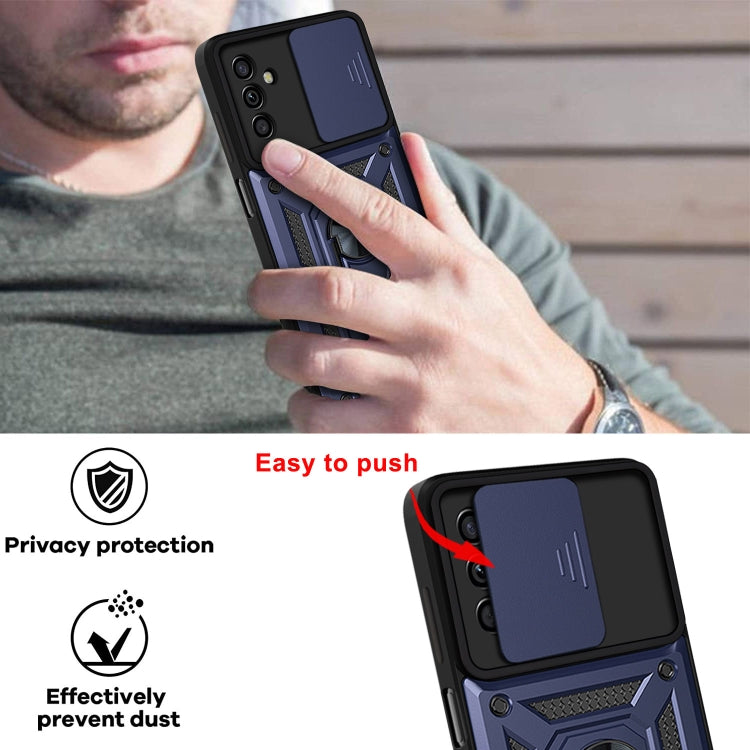 For Samsung Galaxy A13 5G Sliding Camera Cover Design TPU+PC Phone Protective Case