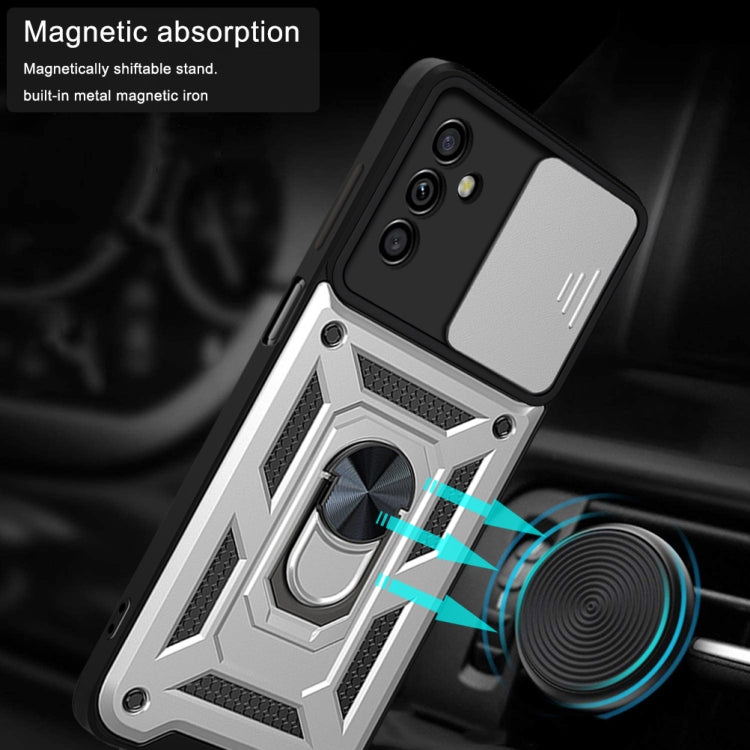 For Samsung Galaxy A13 5G Sliding Camera Cover Design TPU+PC Phone Protective Case