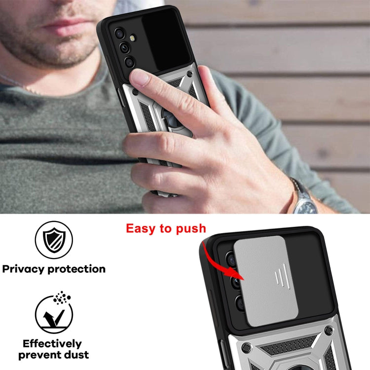 For Samsung Galaxy A13 5G Sliding Camera Cover Design TPU+PC Phone Protective Case