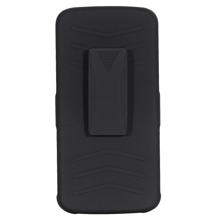 For Motorola Moto G6 PC + Silicone Back Clip Sliding Sleeve Protective Case(Black)