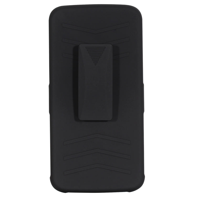 For Motorola Moto X4 PC + Silicone Back Clip Sliding Sleeve Protective Case(Black)