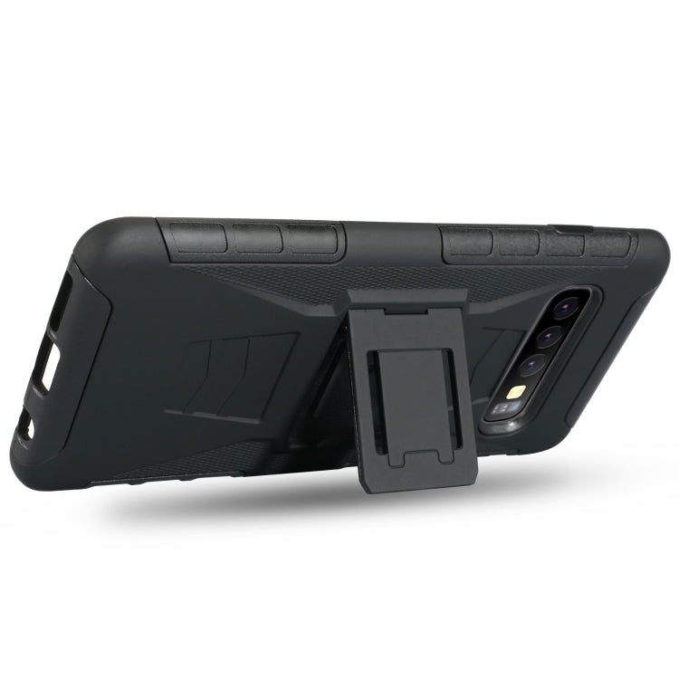 For Galaxy Note8 PC + Silicone Back Clip Sliding Sleeve Protective Case(Black)
