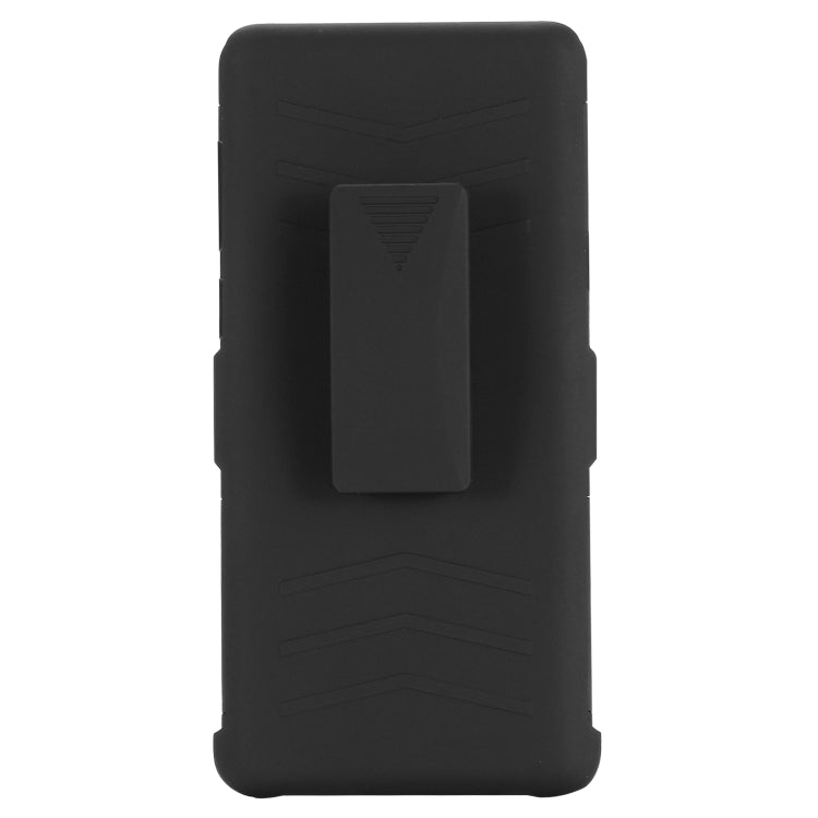 For Galaxy Note9 PC + Silicone Back Clip Sliding Sleeve Protective Case(Black)