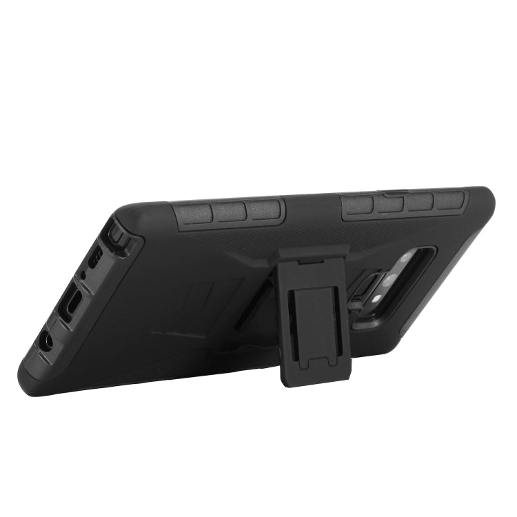 For Galaxy Note9 PC + Silicone Back Clip Sliding Sleeve Protective Case(Black)