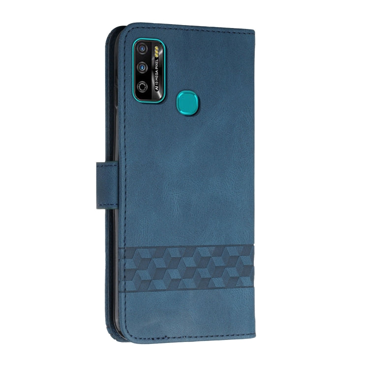 For Infinix Hot 9 / X655 Cubic Skin Feel Flip Leather Phone Case
