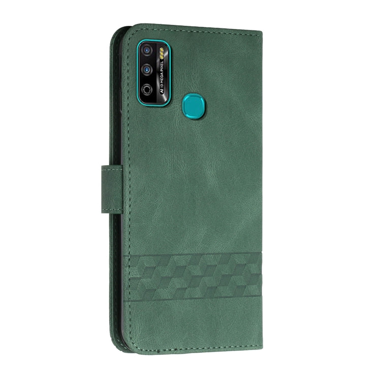 For Infinix Hot 9 / X655 Cubic Skin Feel Flip Leather Phone Case
