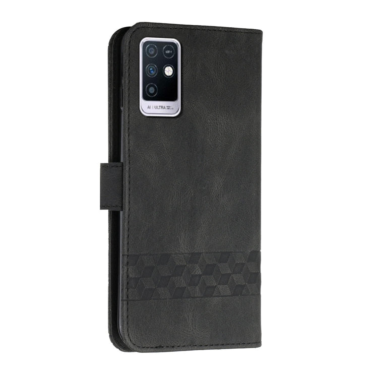 For Infinix Note 10 Cubic Skin Feel Flip Leather Phone Case