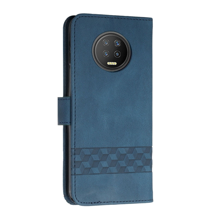 For Infinix Note 7 / X690 Cubic Skin Feel Flip Leather Phone Case