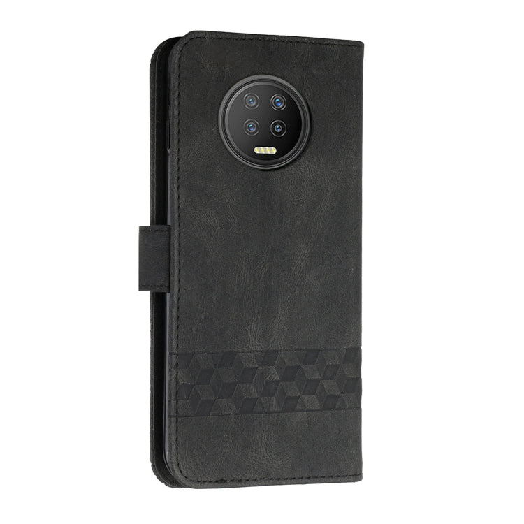 For Infinix Note 7 / X690 Cubic Skin Feel Flip Leather Phone Case