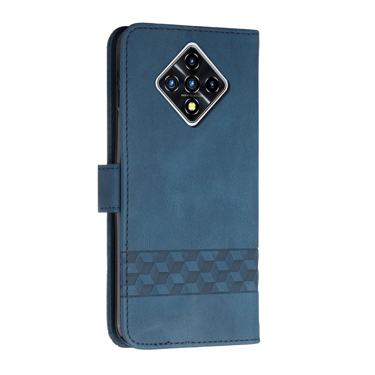 For Infinix Zero 8 / X687 Cubic Skin Feel Flip Leather Phone Case