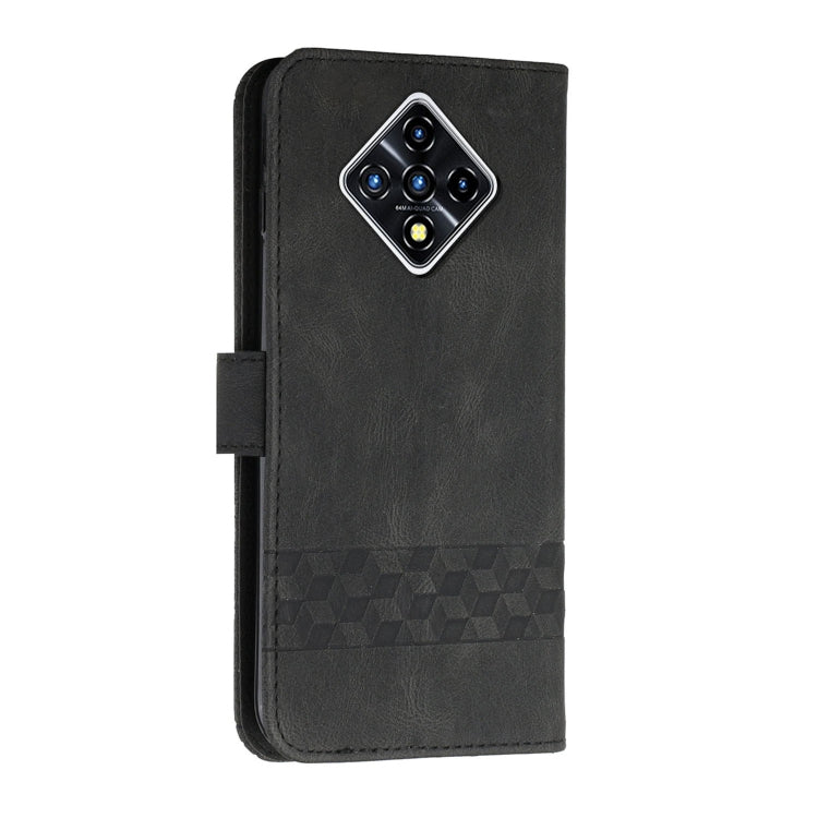 For Infinix Zero 8 / X687 Cubic Skin Feel Flip Leather Phone Case
