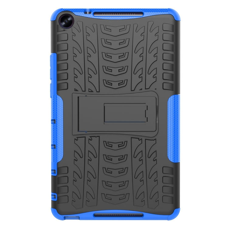For Huawei MediaPad M5 Lite 8 Tire Texture TPU + PC Shockproof Case with Holder