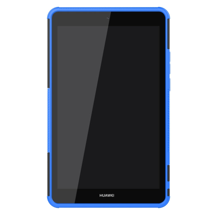 For Huawei MediaPad M5 Lite 8 Tire Texture TPU + PC Shockproof Case with Holder