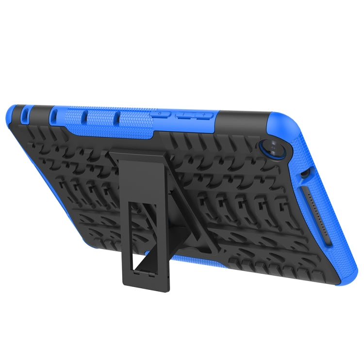 For Huawei MediaPad M5 Lite 8 Tire Texture TPU + PC Shockproof Case with Holder