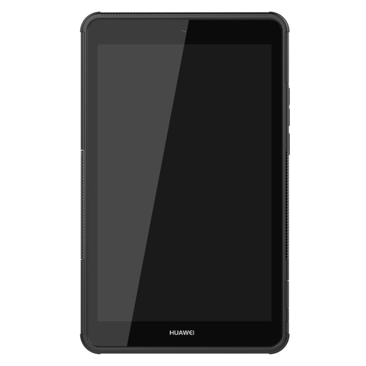 For Huawei MediaPad M5 Lite 8 Tire Texture TPU + PC Shockproof Case with Holder