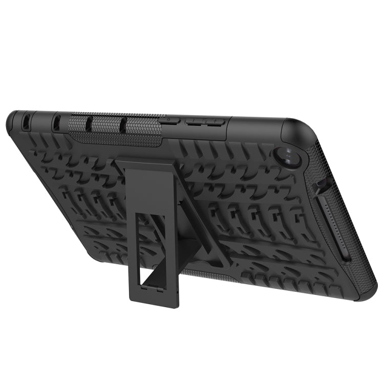 For Huawei MediaPad M5 Lite 8 Tire Texture TPU + PC Shockproof Case with Holder