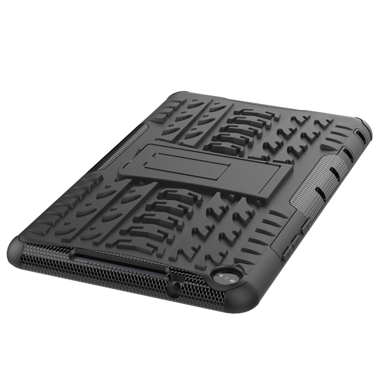 For Huawei MediaPad M5 Lite 8 Tire Texture TPU + PC Shockproof Case with Holder