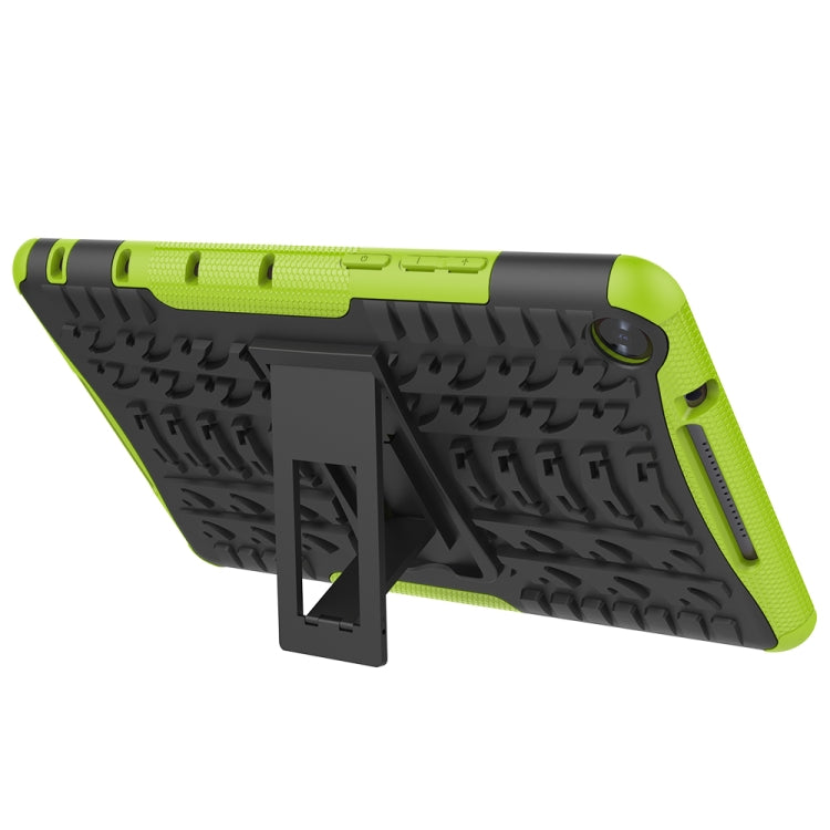 For Huawei MediaPad M5 Lite 8 Tire Texture TPU + PC Shockproof Case with Holder