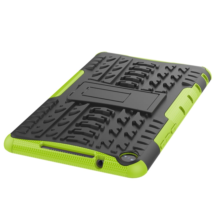 For Huawei MediaPad M5 Lite 8 Tire Texture TPU + PC Shockproof Case with Holder