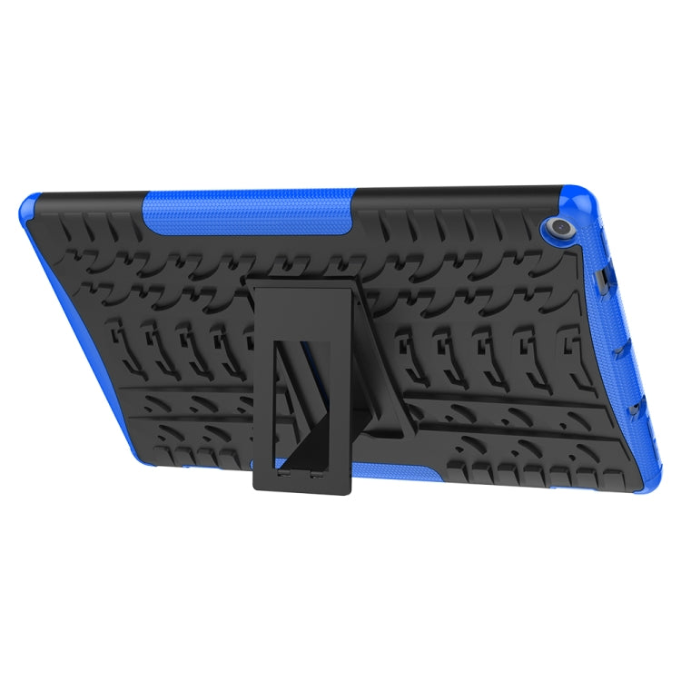 For Amazon Kindle Fire HD 10 2019 Tire Texture TPU + PC Shockproof Case with Holder