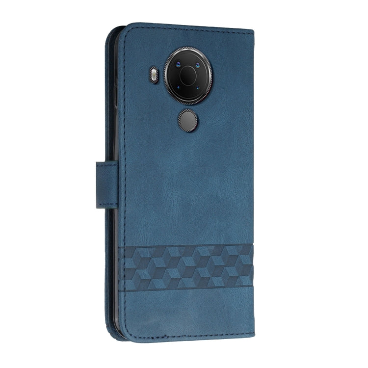 For Nokia C300 Cubic Skin Feel Flip Leather Phone Case