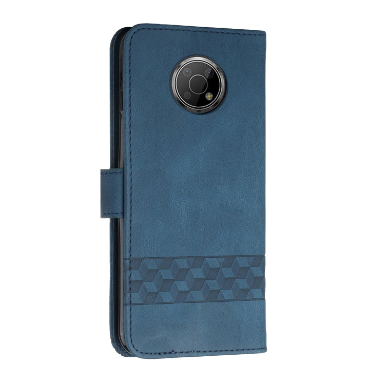For Nokia G10 / G20 / G30 Cubic Skin Feel Flip Leather Phone Case