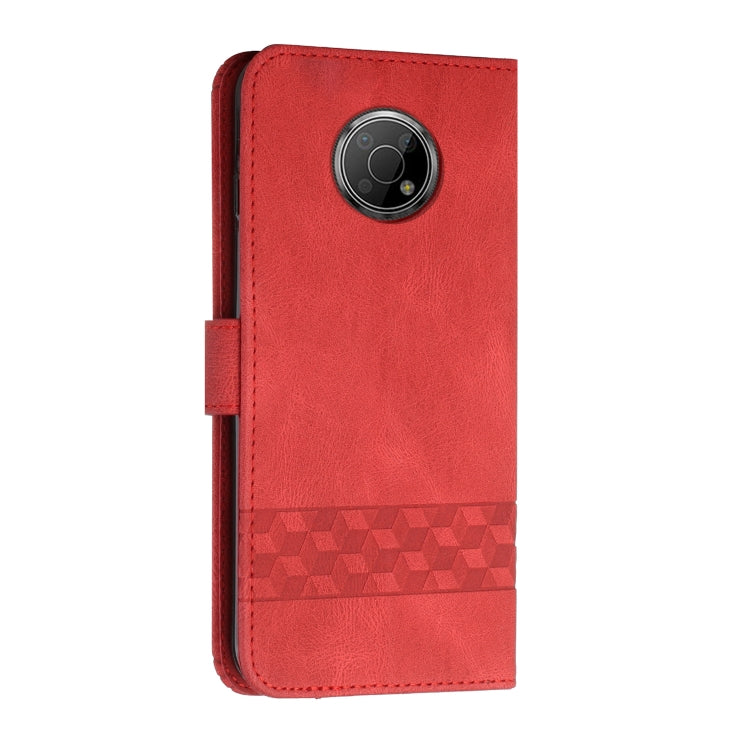 For Nokia G10 / G20 / G30 Cubic Skin Feel Flip Leather Phone Case