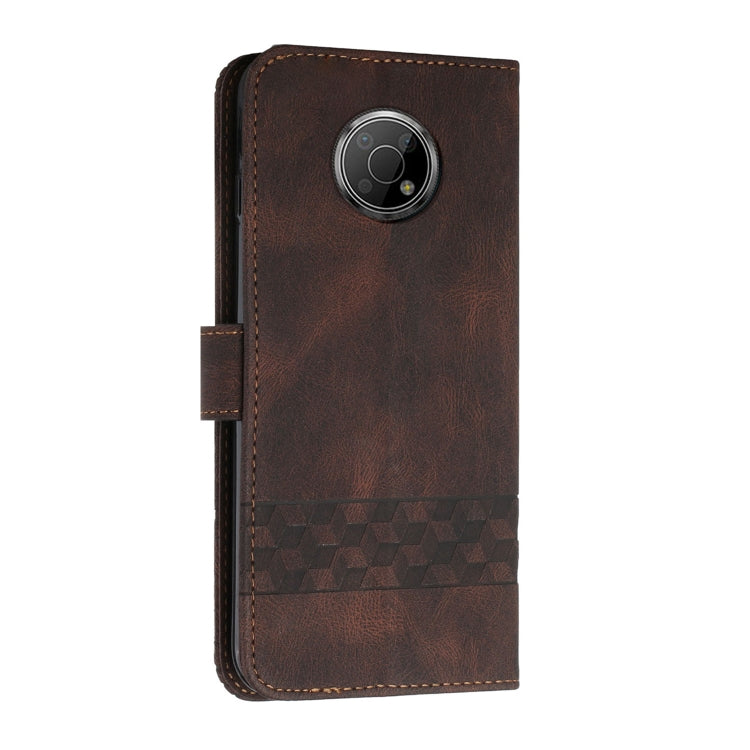 For Nokia G300 Cubic Skin Feel Flip Leather Phone Case