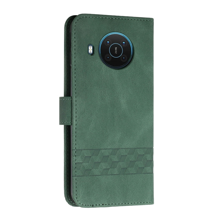 For Nokia X20 Cubic Skin Feel Flip Leather Phone Case