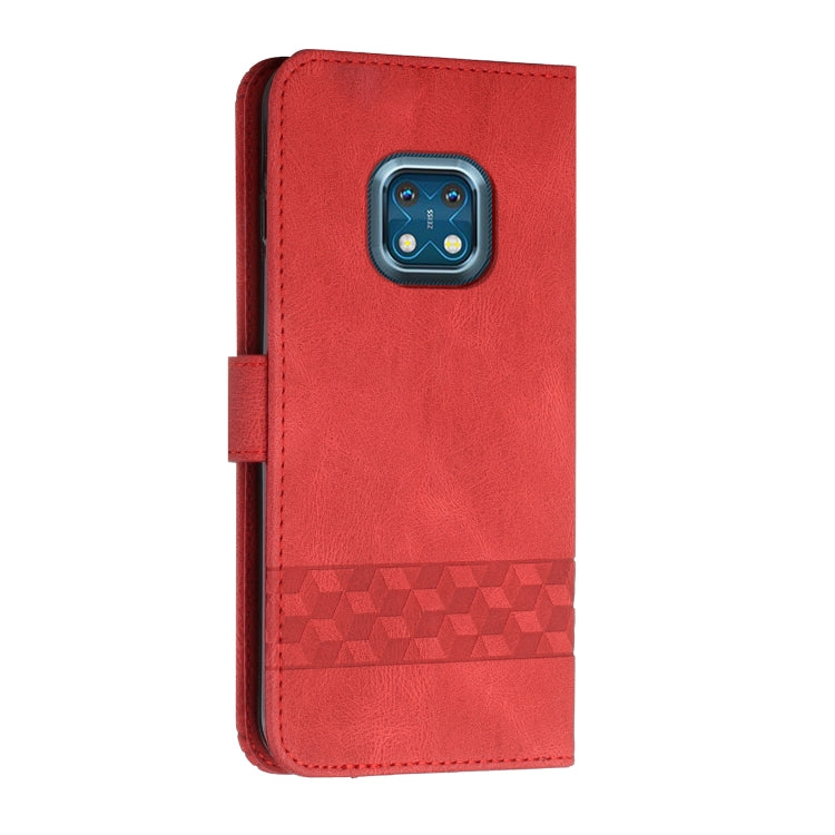 For Nokia XR20 Cubic Skin Feel Flip Leather Phone Case