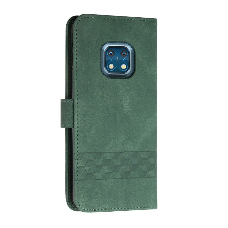For Nokia XR20 Cubic Skin Feel Flip Leather Phone Case