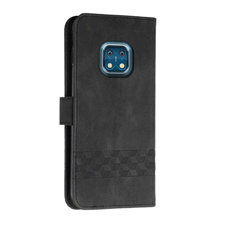 For Nokia XR20 Cubic Skin Feel Flip Leather Phone Case