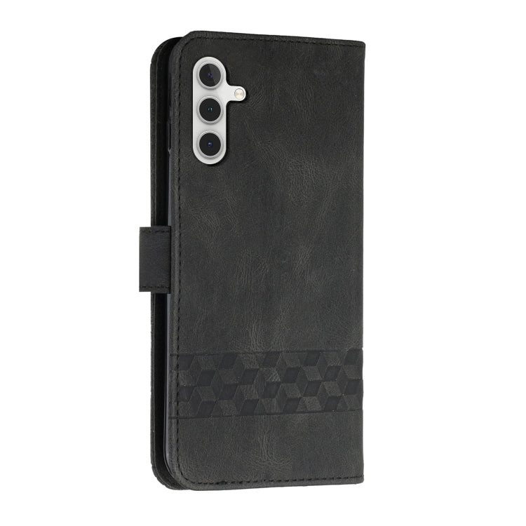 For Samsung Galaxy A13 5G Cubic Skin Feel Flip Leather Phone Case