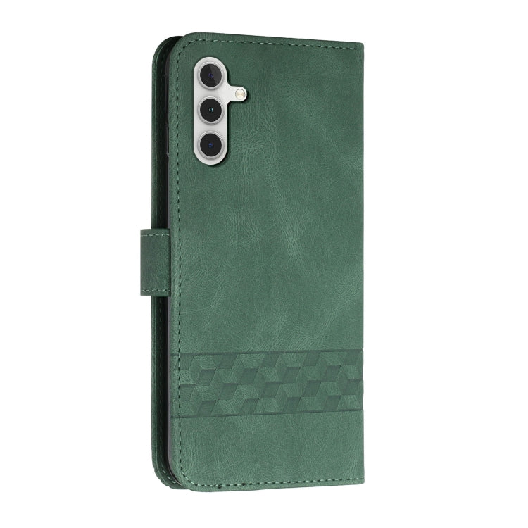 For Samsung Galaxy A13 5G Cubic Skin Feel Flip Leather Phone Case