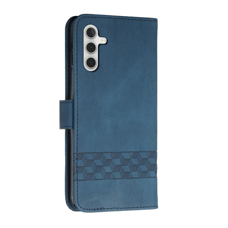 For Samsung Galaxy A13 5G Cubic Skin Feel Flip Leather Phone Case