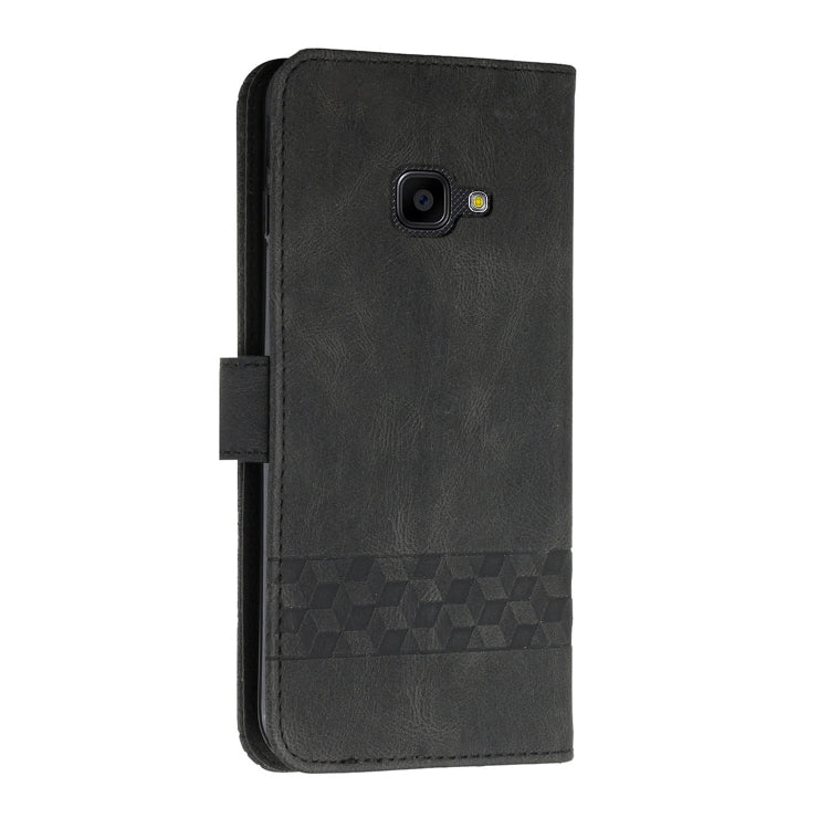 For Samsung Galaxy Xcover 4 Cubic Skin Feel Flip Leather Phone Case