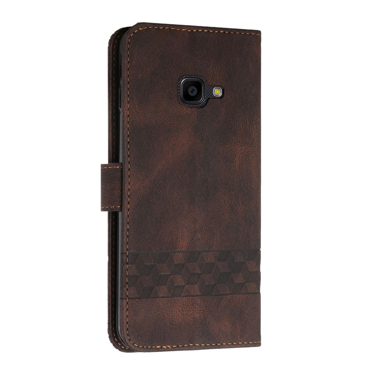 For Samsung Galaxy Xcover 4 Cubic Skin Feel Flip Leather Phone Case