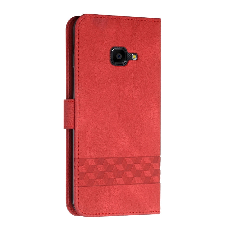 For Samsung Galaxy Xcover 4 Cubic Skin Feel Flip Leather Phone Case
