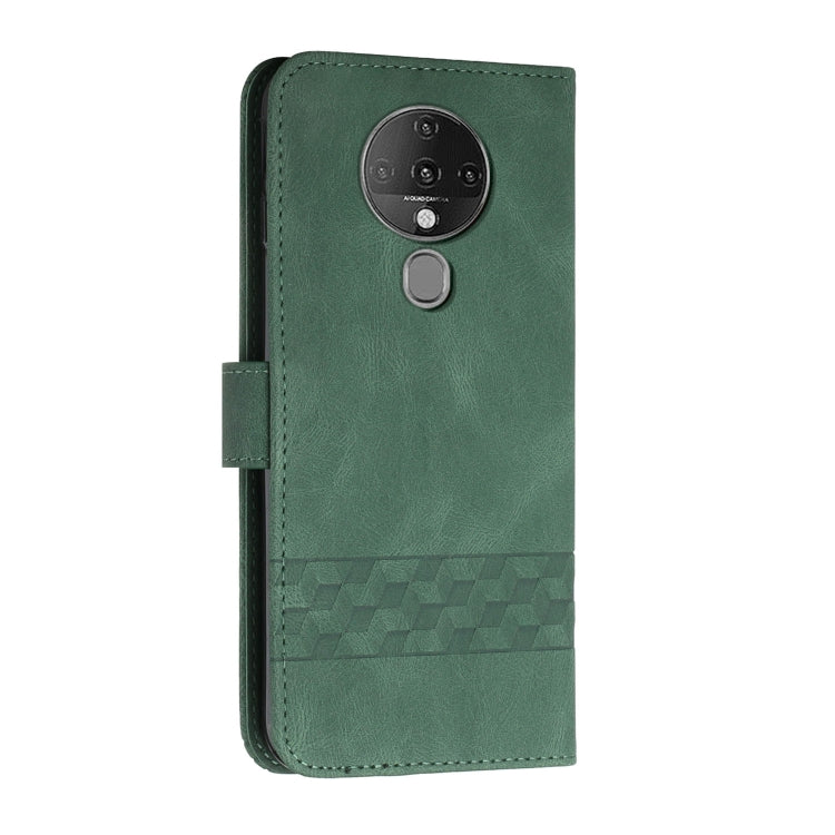 For Tecno Spark 6 Cubic Skin Feel Flip Leather Phone Case